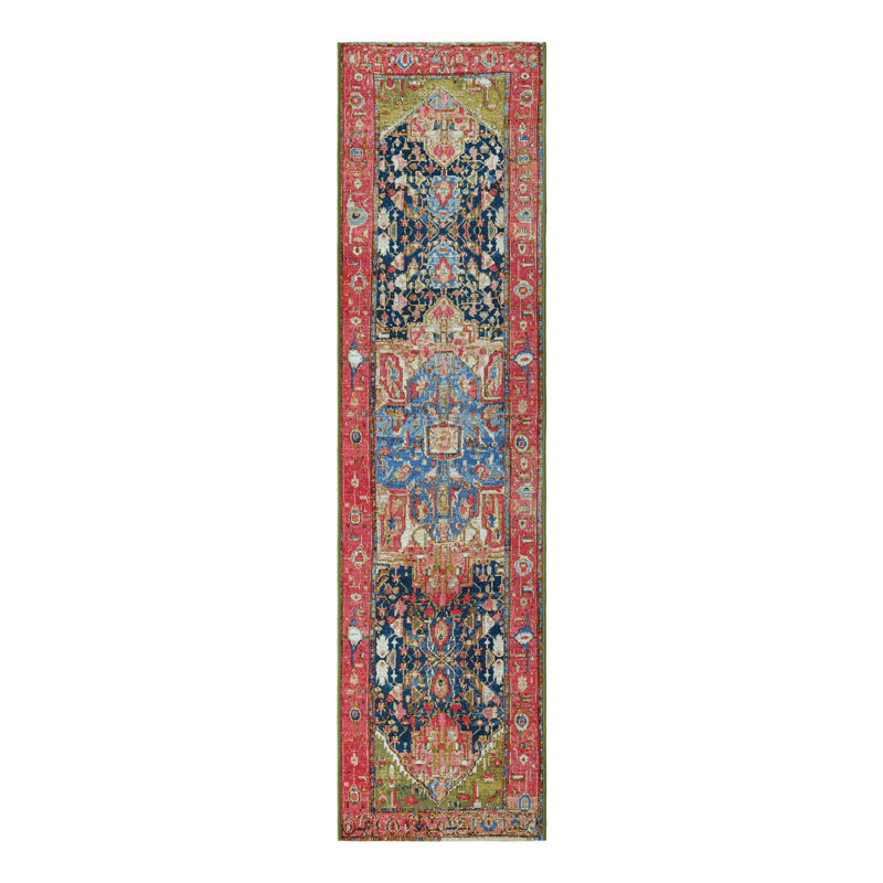 Multi_Unique Loom Limon Outdoor Traditional Rug, Runner 2'7" x 12'