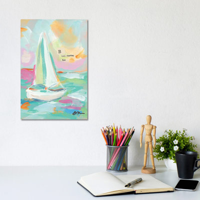 Sailboat I 1 Piece Wrapped Canvas Painting
