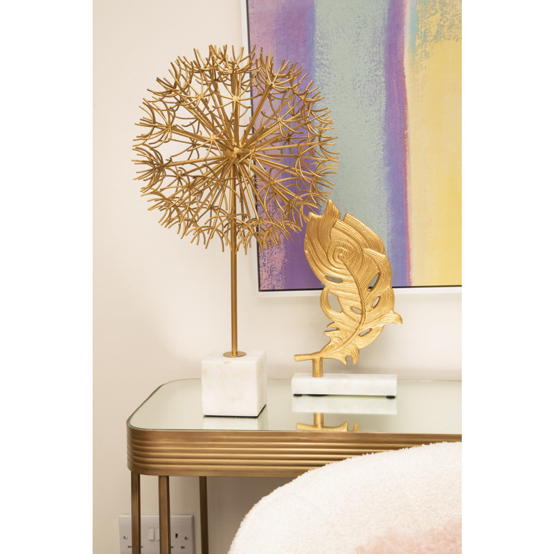 Bezno 116cm Glass Top Console Table