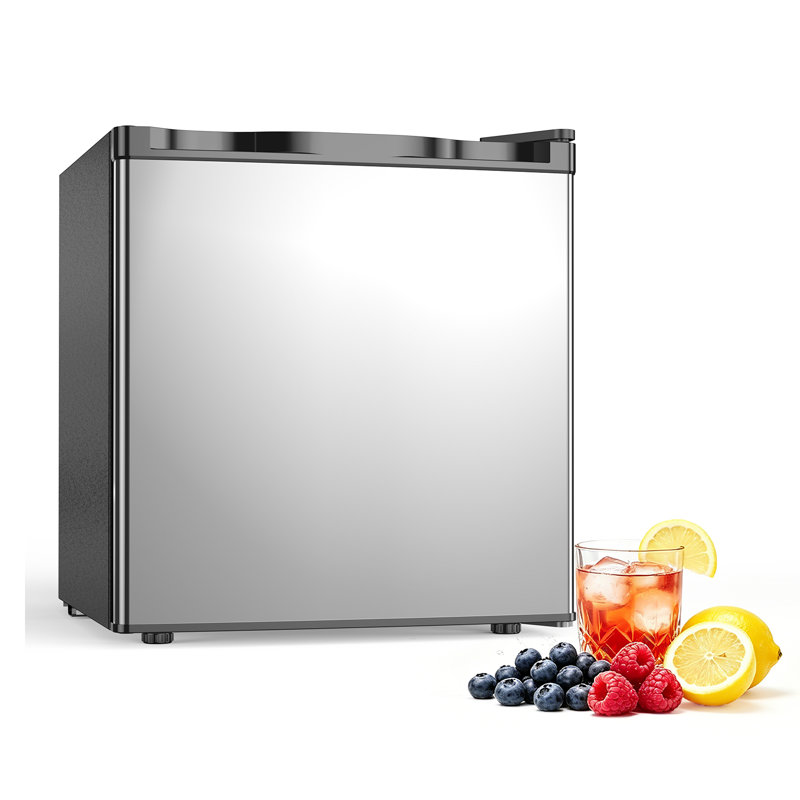 Réfrigérateur compact de 1,6 pi³ avec congélateur, 7 réglages de température, écoénergétique, silencieux et porte réversible - idéal pour un dortoir / bureau / véhicule récréatif / chambre à coucher