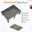 14 pi. L 20 pi. Pavillon de jardin en aluminium D Pro Series, pavillon de jardin à toit rigide de qualité supérieure avec double toit en acier galvanisé, très grand pavillon permanent avec rideau et filet pour patio, pelouse, terrasse