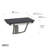 32-inch x 15-inch ADA Folding Wall Mount Bathroom Shower Seat Bench, Black Slatted Phenolic Seat