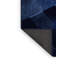 Tapis moelleux moelleux rétro bleu à carreaux Dahill-402567704