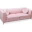 Velours rose avec capitonnage élégant et structure de couverture confortable