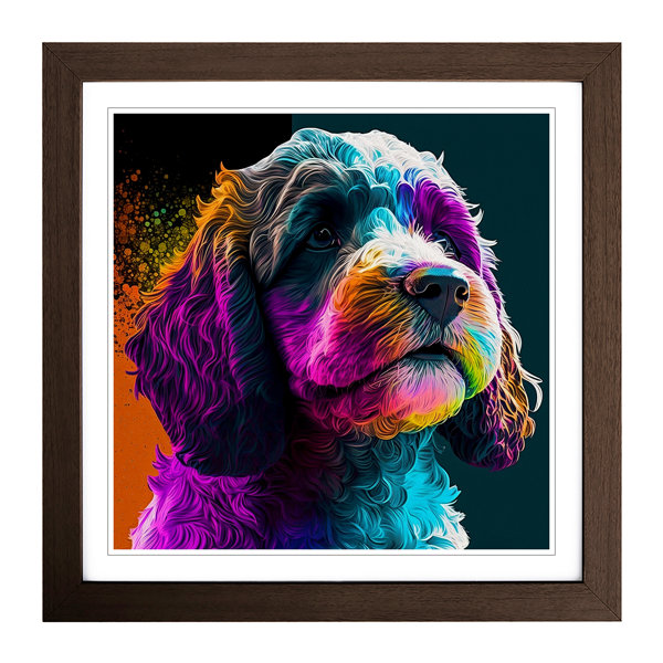 Marlow Home Co. Cockapoo Pop Art - Single Picture Frame Print on Wood ...