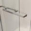 Cabine de douche coulissante demi-cadre l 48 po x H 76 po, 5/16 po (8 mm), nickel brossé