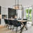 Doly 12-Light Dimmable Metal Starburst Modern Rectangle Kitchen Island Light