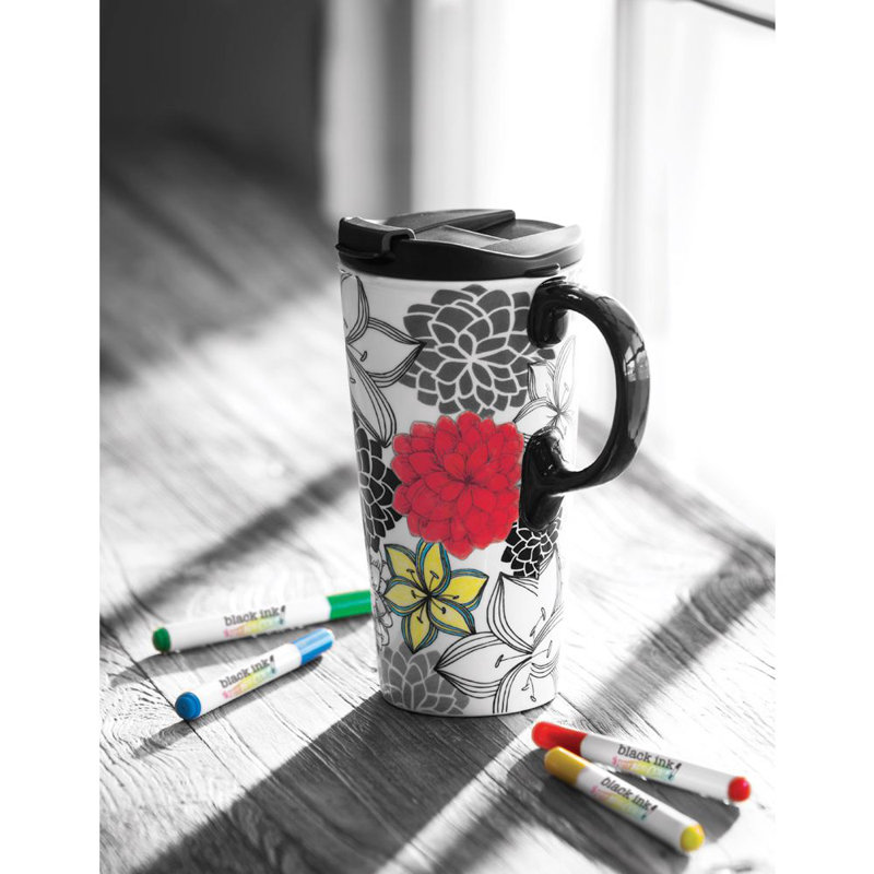 Red Barrel Studio® Ceramic Travel Mug