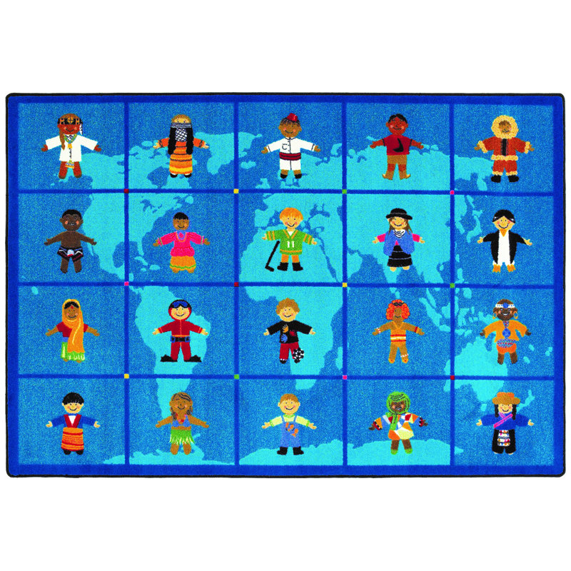 Tapis éducatif à travers le monde, Rectangle 7 pi 8 po x 10 pi 9 po