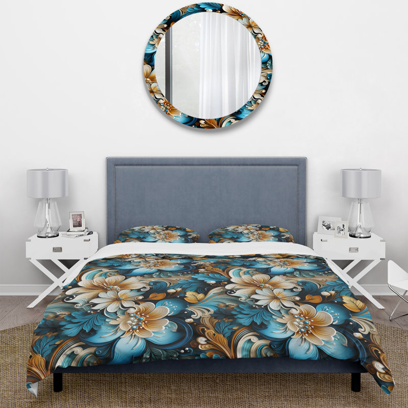 Ensemble de housse de couette Melode, Housse de couette pour très grand lit et 2 très