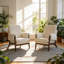 Chaise d'appoint transitionnelle traditionnelle rembourrée-447515769