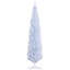 8' Artificial Pencil Christmas Tree, Slim Xmas Tree With 618 Realistic Branch Tips And Plastic Stand, White
