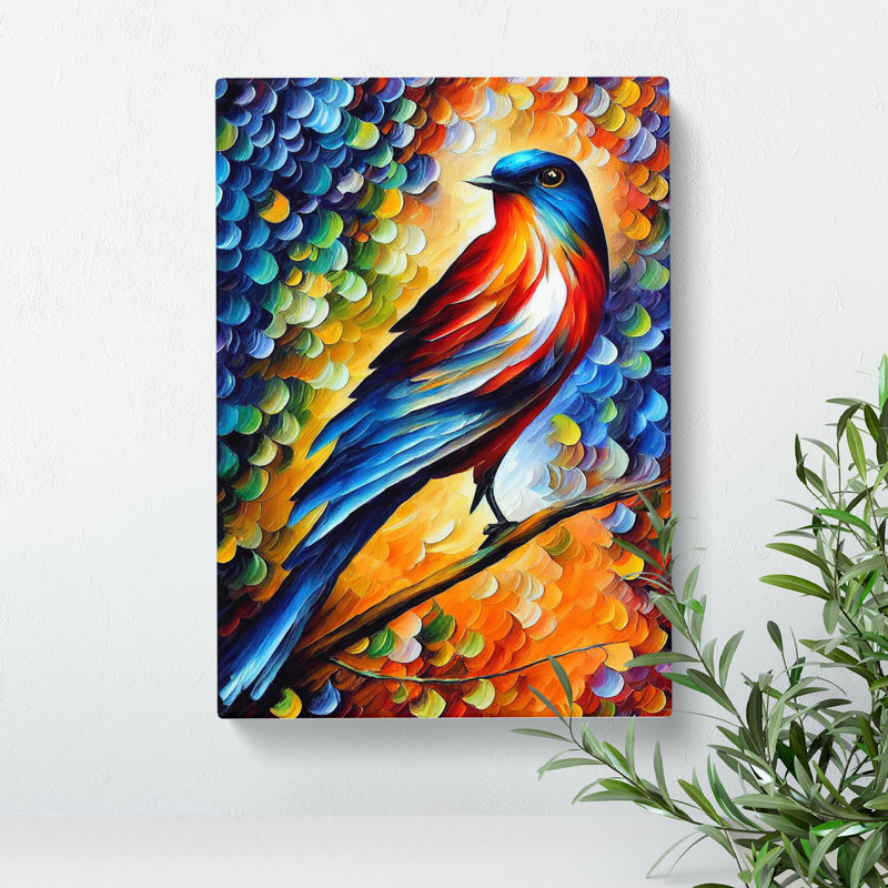 Beautiful Bird No.5 - Wrapped Canvas, 76cm H x 50cm W x 3cm D