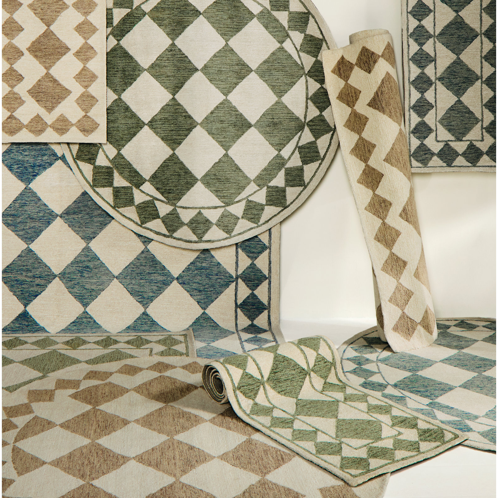 Claude Hand-Woven Geometric Rug, Rectangle 8' x 10'