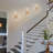 2-Light Crystal Flush Mount Wall Sconce