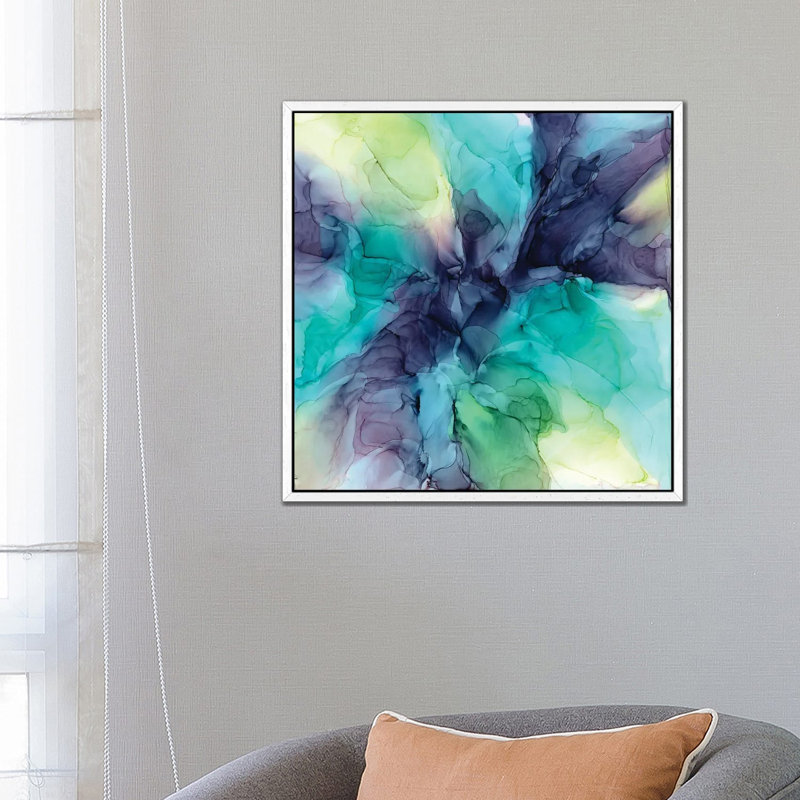 Soul Friend by Elizabeth Karlson - Print on Canvas, White Framed, 66.04 cm H x 66.04 cm W