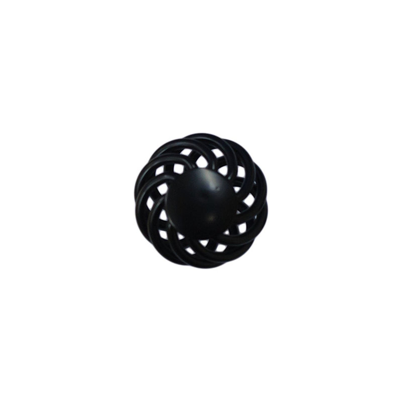 Cabinet Hardware Birdcage Knob Multipack, Black