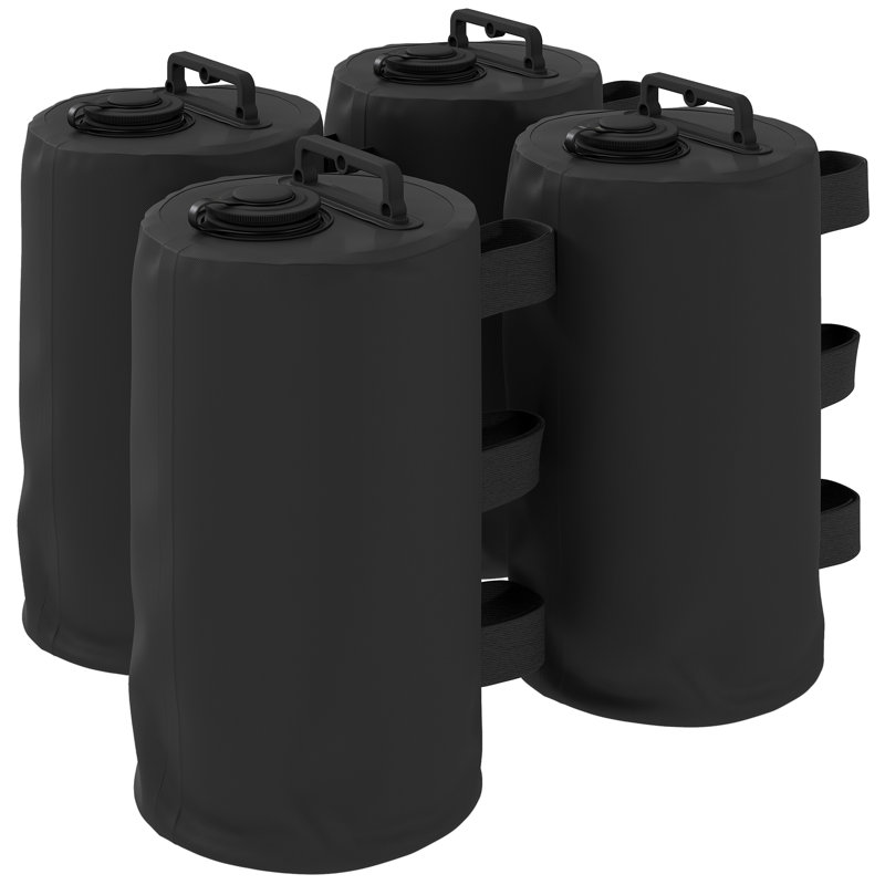Outsunny Black Polyvinyl Chloride (PVC) Weight for Gazebo, Canopy, Pergola