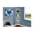 Bookshelf, Bookcase, Etagere, Corner, 4 Tier, 62"H, Office, Bedroom Laminate Metal, Transitional