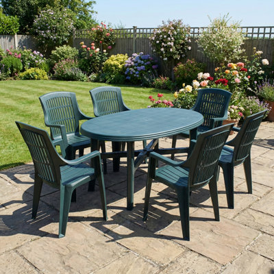 Wynell 6 - Person Patio Dining Set with Oval Table