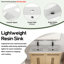 Meuble-lavabo double 48 po avec plateau en résine