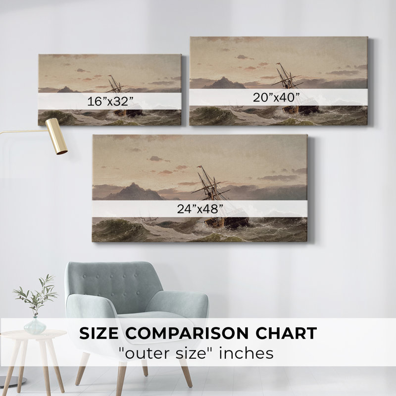 Série nautique-CCCCXCII- Toile tendue avec châssis - Prêt à accrocher, H 20 po x l 40 po