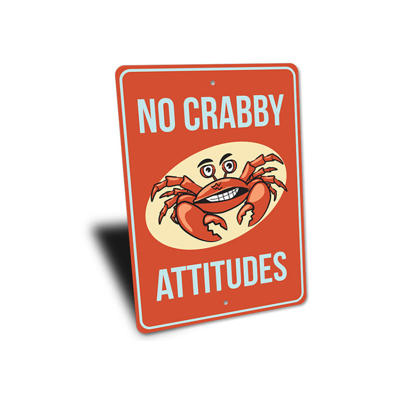 Drôle de crabe en aluminium, H 14 po x l 10 po x P 0,04 po