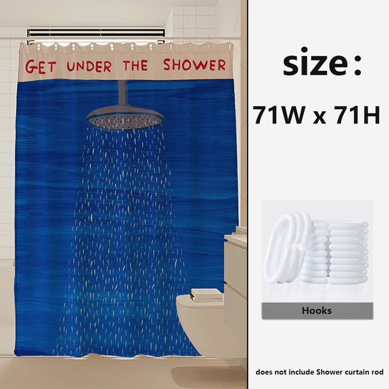 Rideau de douche en polyester