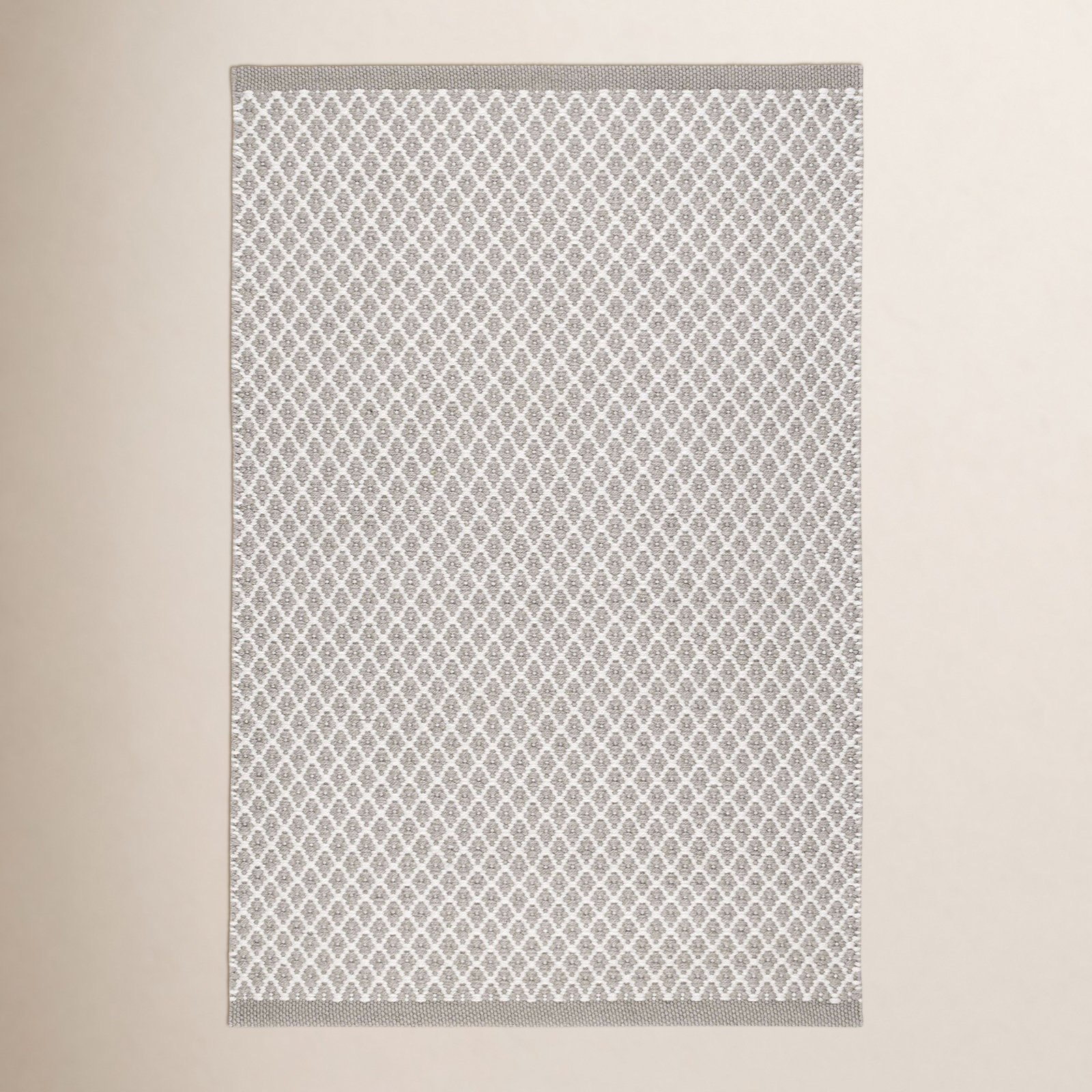 Mainsail Grey Hand-Woven Geometric Outdoor Rug, Rectangle 5' x 8'