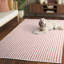 Tapis à chevrons / zigzag en coton tissé à la main Cape Cod 451-285630974