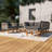 9-Piece Rattan Patio Conversation Set With Cushions-102797470