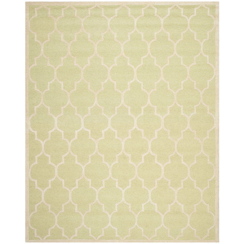 Cannen Hand Tufted Wool Geometric Rug, Rectangle 8' x 10'