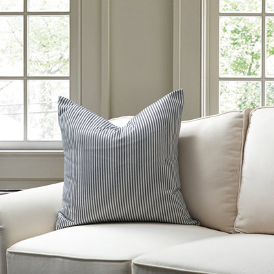 Michael Penney Striped Cotton Pillow Cover