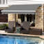 3.5m W x 2.5m D Retractable Angle Adjustable Patio Awning-70091833