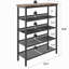 Adjustable 5-layer shoe rack storage rack, with 4 mesh shelves
