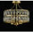 Elonso 12.5" W 4-Light Crystal Semi Flush Mount-223773910