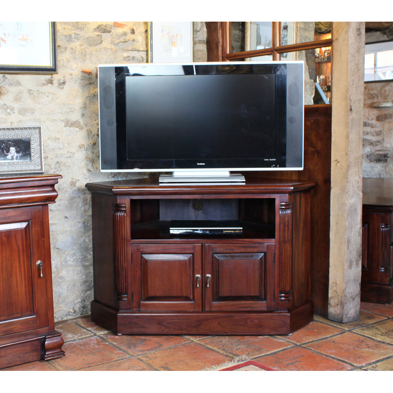 Pradnya Unfinished Corner TV Stand for TVs up to 50"