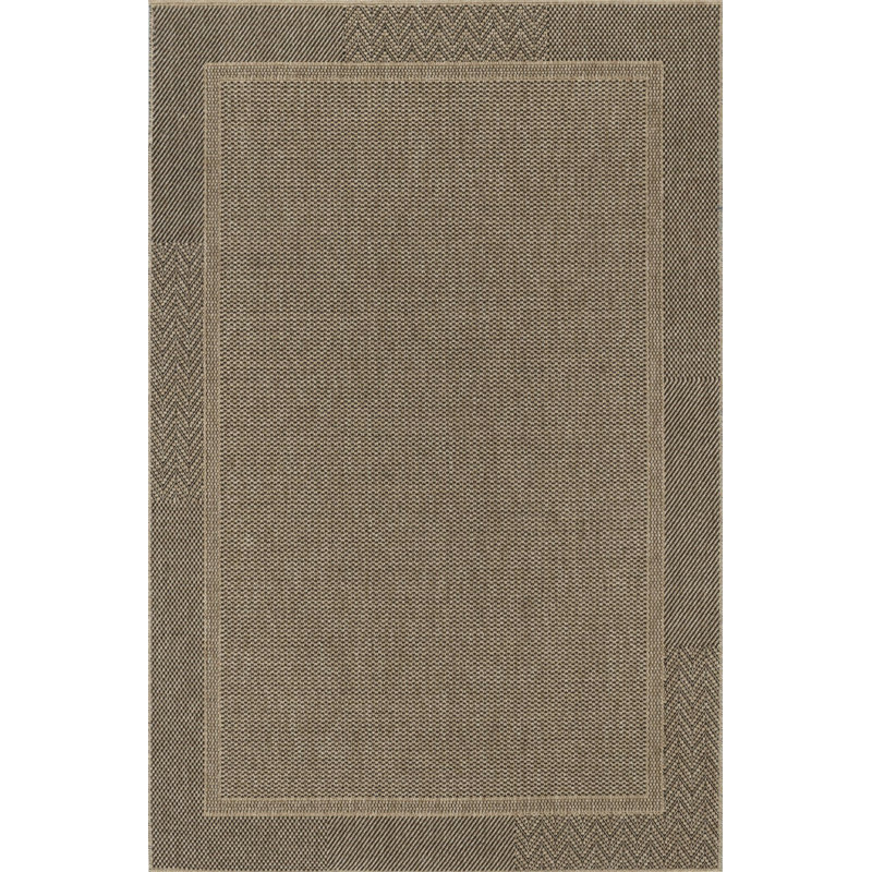 Tapis d'intérieur / extérieur en jute / noir Arim Collection, 5 pi 2 po x 7 pi 5 po, Rectangle 7 pi 8 po x 10 pi 8 po
