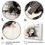 Vibromasseur brun, guitare vibrante III - ensemble de décorations murales musicales
