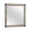 Miroir moderne noir / doré