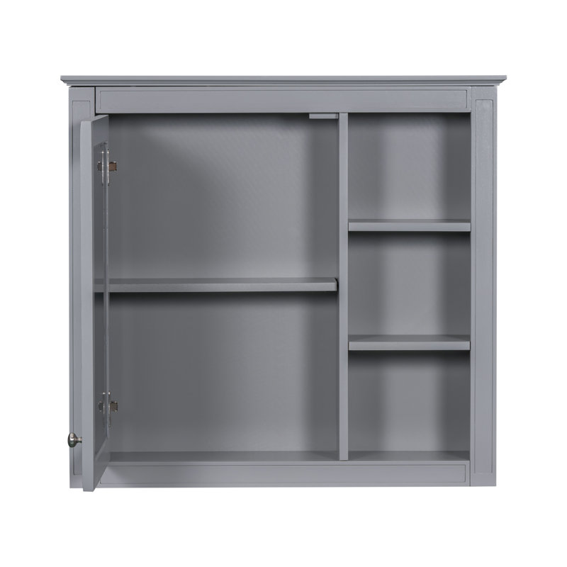 Armoire de salle de bain murale Mizani, Gris