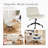 Avicia 26" Wide Seat Criss Cross Legged Office Chair, Armless Office Desk Chair With Wheels-55893975