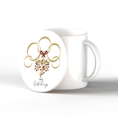 Carley Ceramic Round 1 Piece Coaster