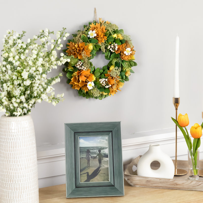 Couronne en faux bois assorti 11 po