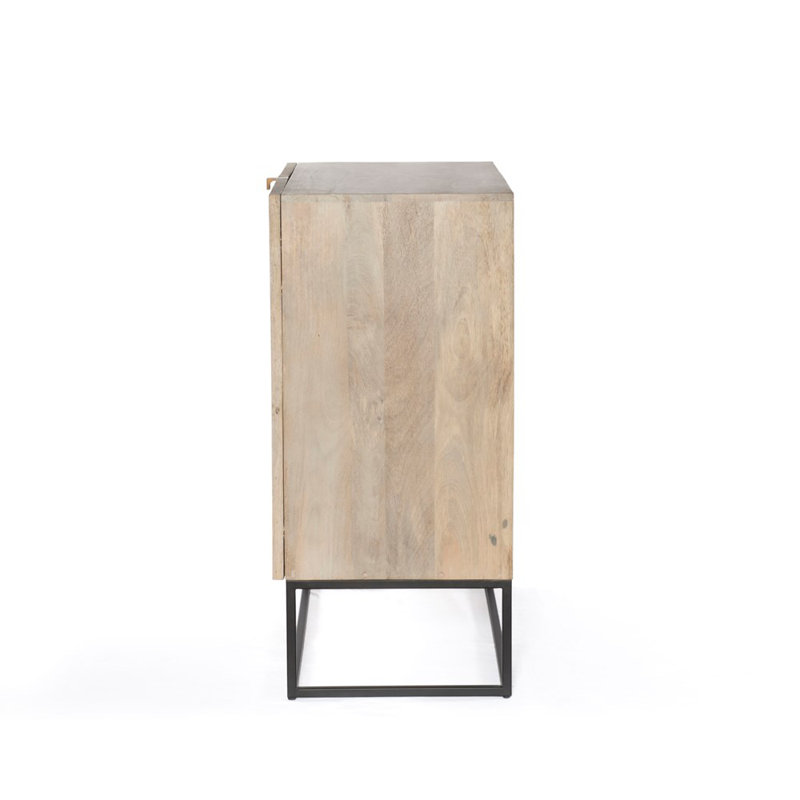 Kelby Bar Cabinet, Light Wash Mango