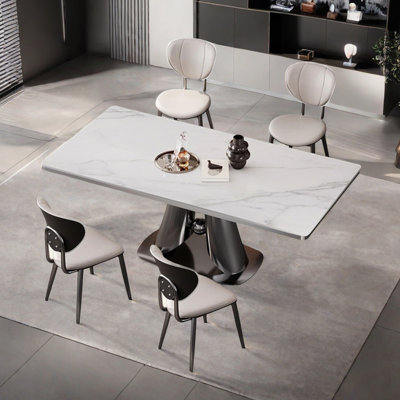 Italian style luxury rectangular dining table sets