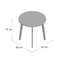 Singh Round Solid Wood Base Dining Table