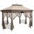 10’X 12’ Octagonal Patio Gazebo-Brown