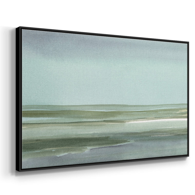 Toile encadrée de qualité supérieure Aqua Reflections I - prête à être accrochée, H 25 po x l 37 po x P 2 po