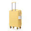 20 po / 24 po / 28 po 3 pièces / ensemble en valise à roulettes ABS, couleur assortie, avec serrure à combinaison (jaune)